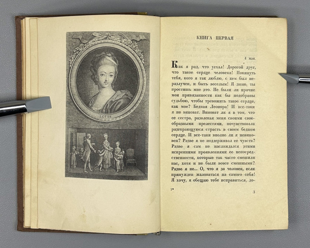 Academia Goethe Sorrows of Young Werther 1937 Гете Страдания молодого Вертера