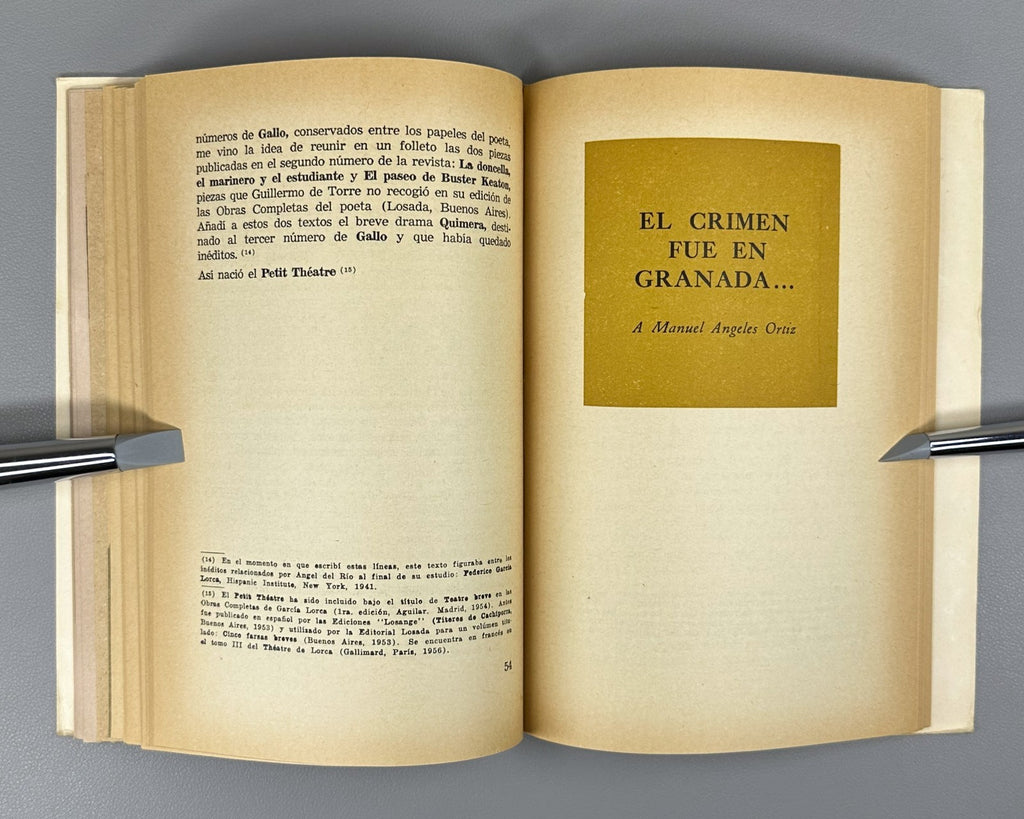 1st ed. En Granada, tras las huellas de García Lorca Claude Couffon Cuba 1964
