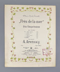 1st ed. Arensky By the Sea Allegretto 1901 Аренский У моря Соч. 52, № 5 Ноты