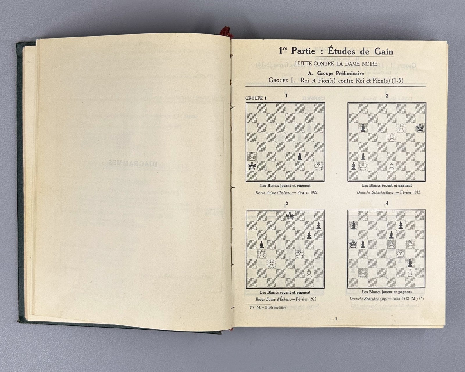 Henri Rinck 700 fins de partie 700 Chess Endgames 1927 First edition J. Berger