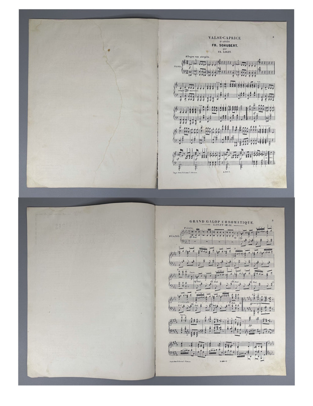 Lot of 14 Sheet Music Piano Scores 19th Early 20th Pachulski Godowsky Jurgenson