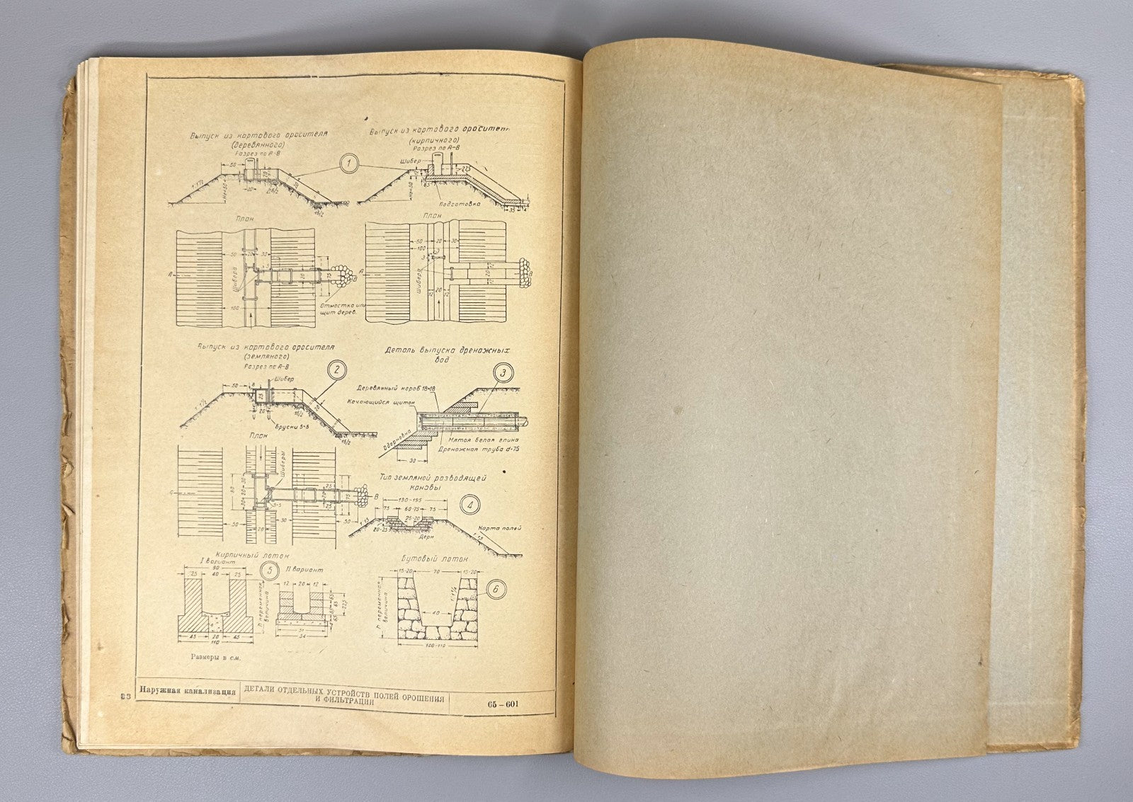 Typical Building Part Architecture No. IX 1940 Типовые детали зданий водопровод