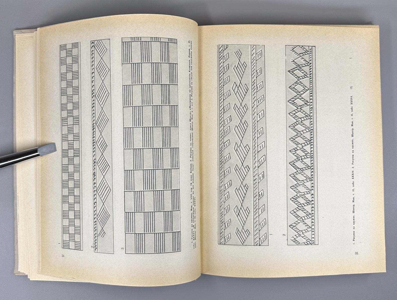 Андиев Андиева Осетинский орнамент 1960 Andiev Andieva Ossetian Ornament Album