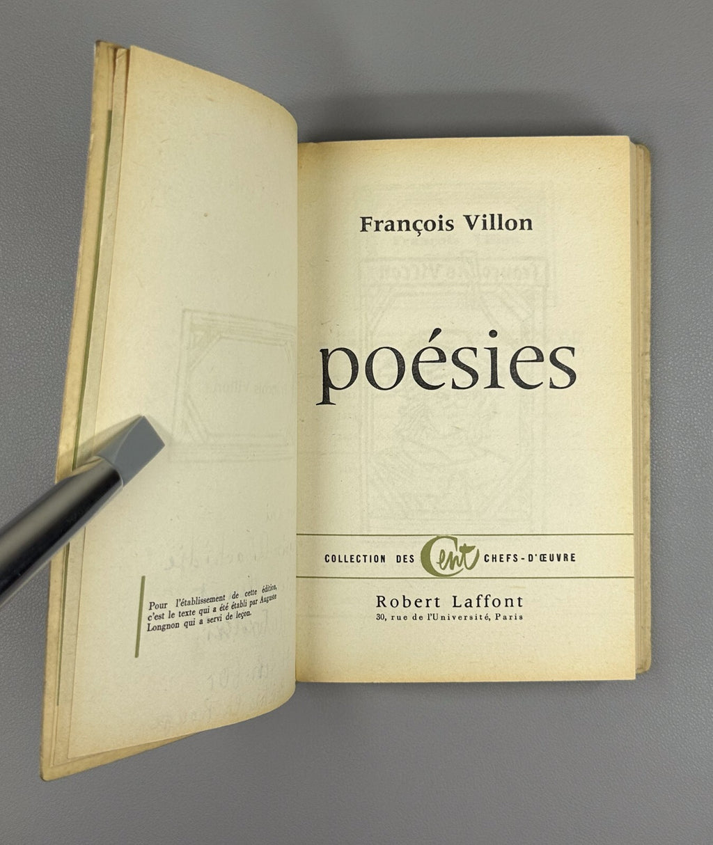 François Villon. Poems 1958 Signed Autograph by Pavel Antokolsky Антокольский