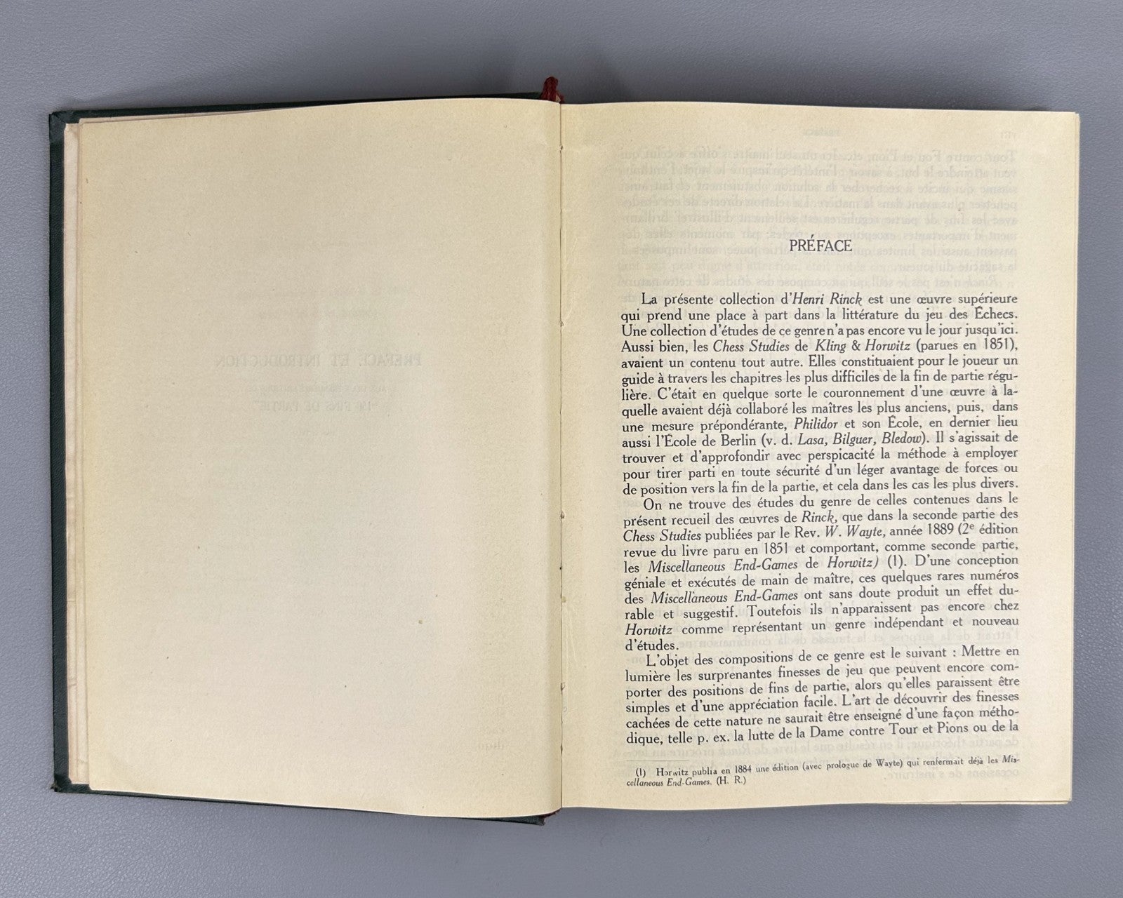 Henri Rinck 700 fins de partie 700 Chess Endgames 1927 First edition J. Berger