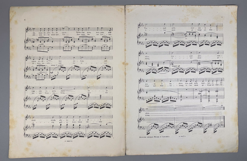 Davydov Romances and Songs Lermontov 1890 Давыдов Лермонтов Романсы Ноты