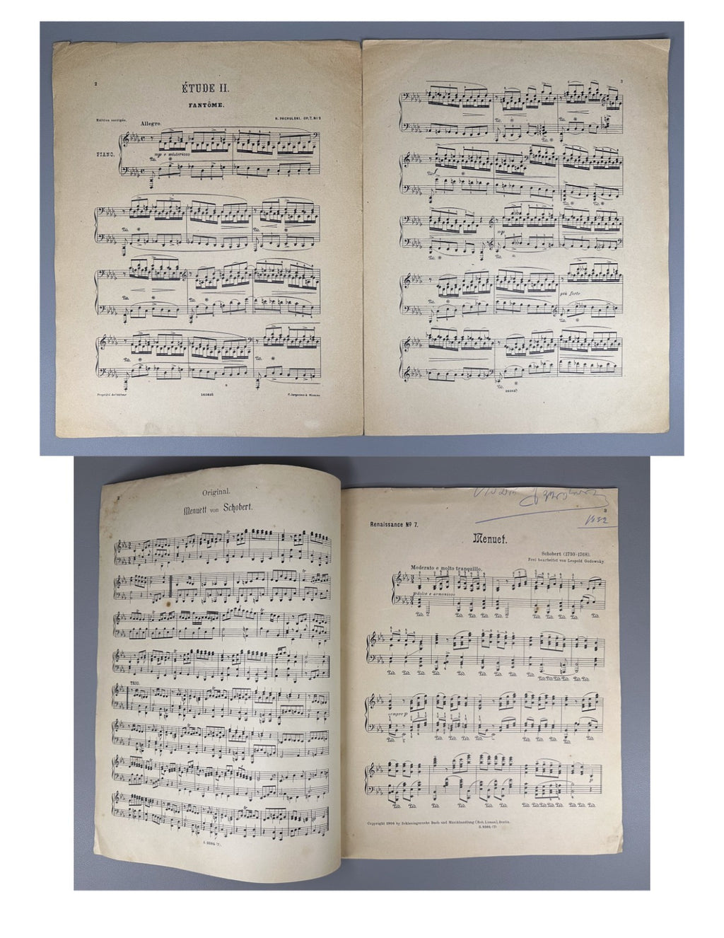Lot of 14 Sheet Music Piano Scores 19th Early 20th Pachulski Godowsky Jurgenson