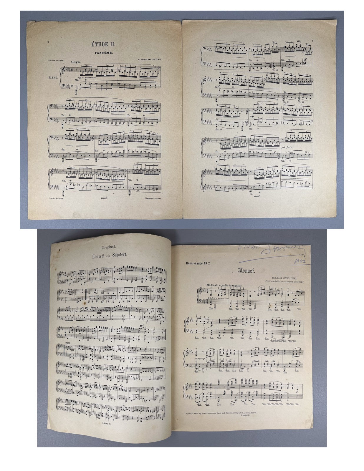 Lot of 14 Sheet Music Piano Scores 19th Early 20th Pachulski Godowsky Jurgenson
