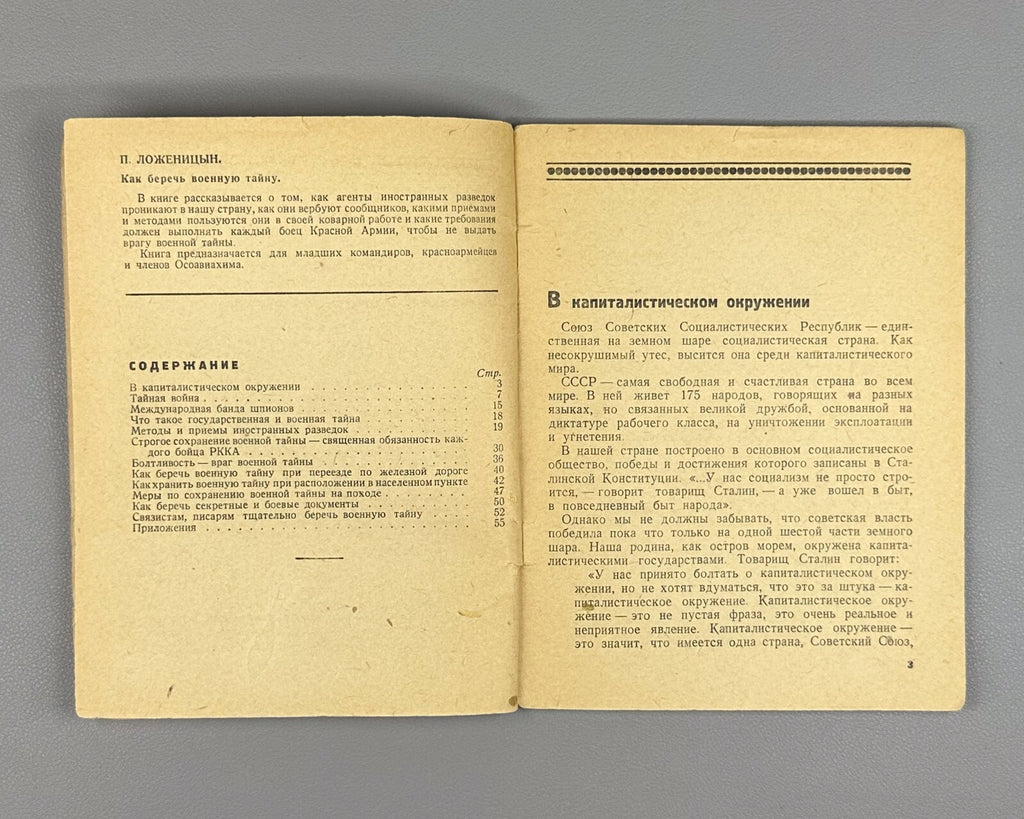How to Protect Military Secrets USSR 1938 Ложеницын Как беречь военную тайну