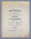 Tchaikovsky The Seasons piano 1878? Чайковский Времена года Июнь Баркарола Ноты
