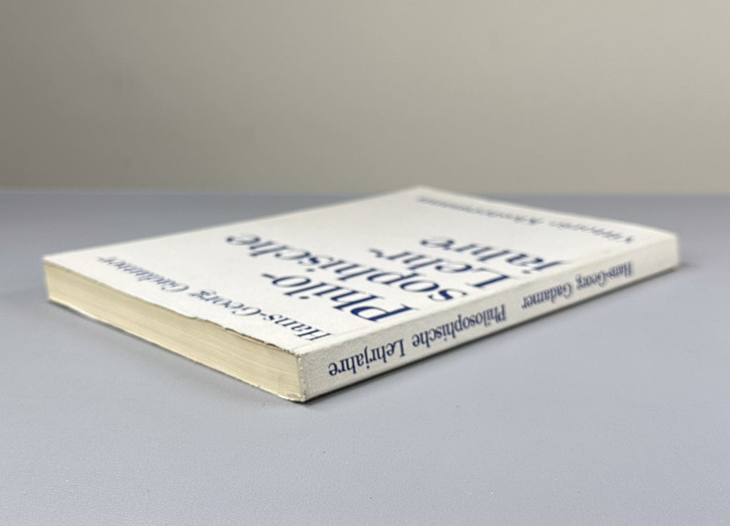 Hans-Georg Gadamer. Philosophische Lehrjahre. Eine Rückschau 1977 1st ed. German