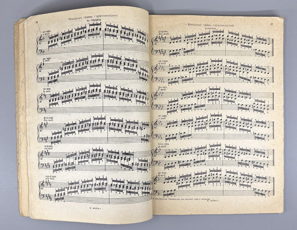 Guide scales and arpeggios 1938 Николаевский Руководство для гамм и арпеджий