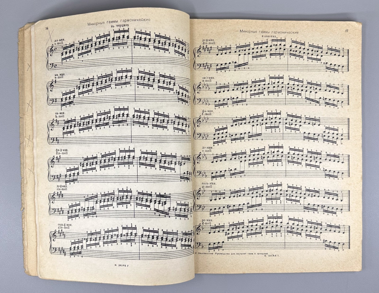 Guide scales and arpeggios 1938 Николаевский Руководство для гамм и арпеджий