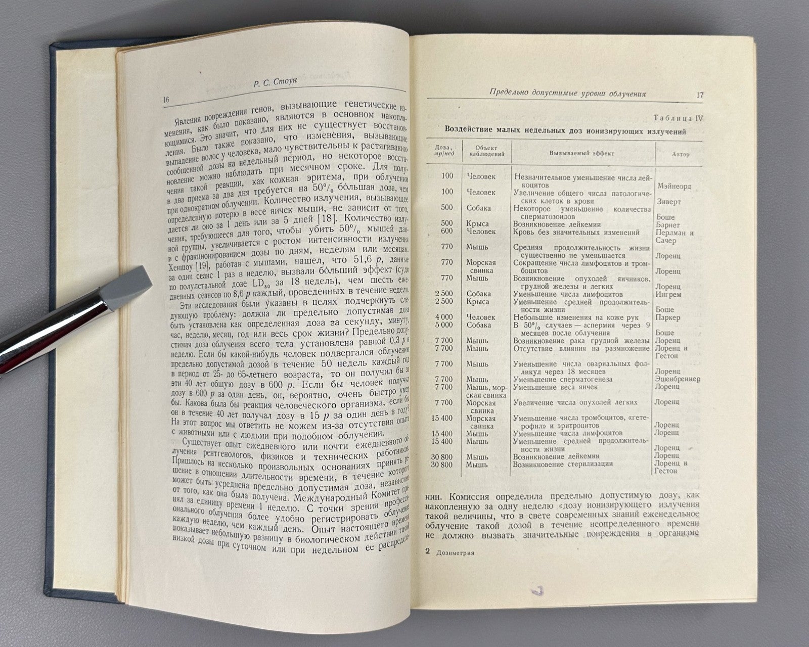 1st ed. Dosimetry of ionizing radiation 1956 Дозиметрия ионизирующих излучений