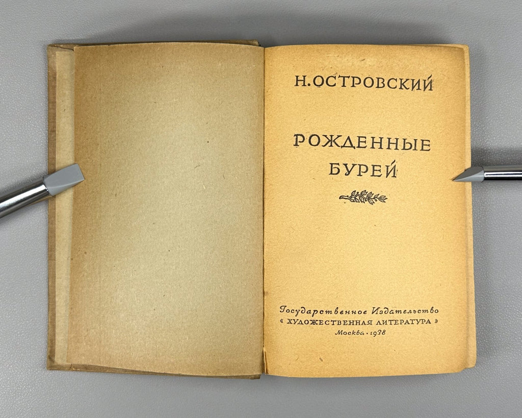 Ostrovsky Born of the Storm Novel  1938 Островский Рожденные бурей