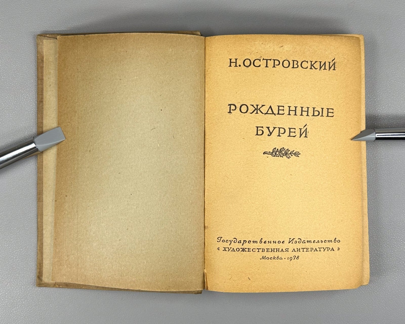 Ostrovsky Born of the Storm Novel  1938 Островский Рожденные бурей
