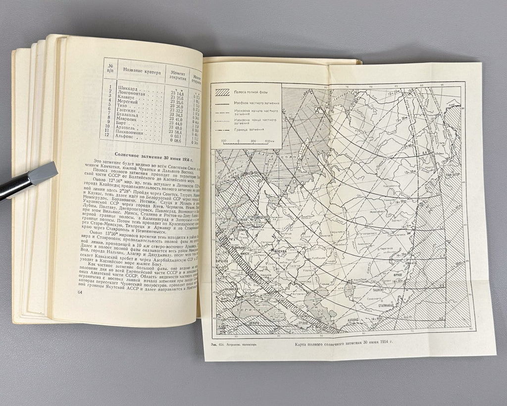 Astronomical Calendar 1954 USSR 1953 Астрономический календарь Переменная часть