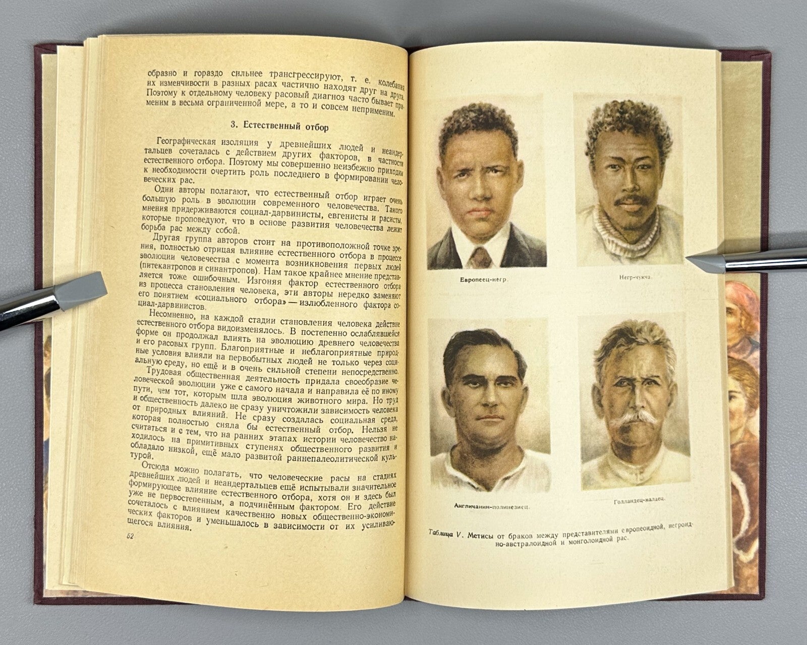 1st ed. Human Races Anthropology 1954 Нестурх Человеческие расы Антропология