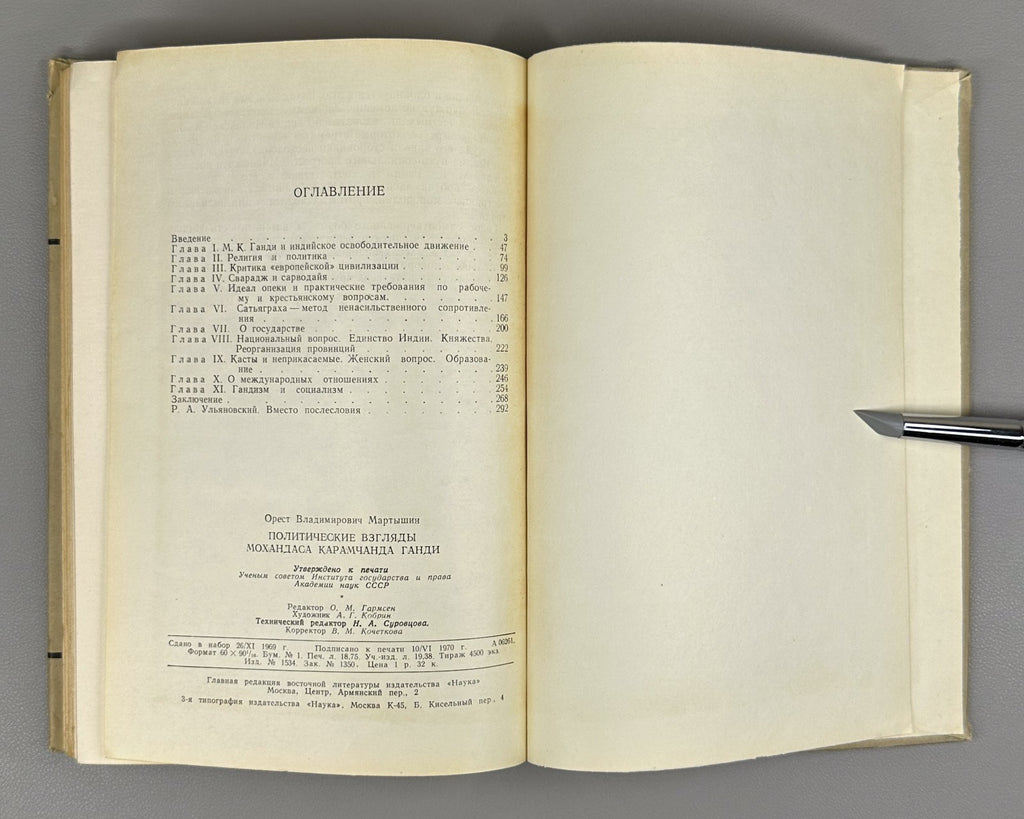 Мартышин Политические взгляды Ганди 1970 Martyshin Political Views of Gandhi