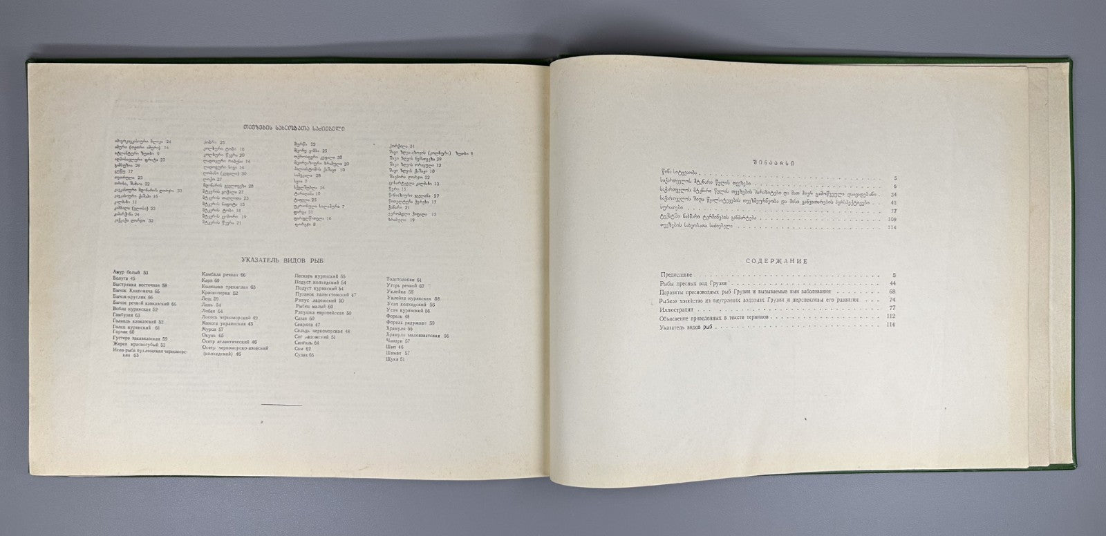 Freshwater Fishes of Georgia Atlas Fishing 1970 Рыбы пресных вод Грузии Rare