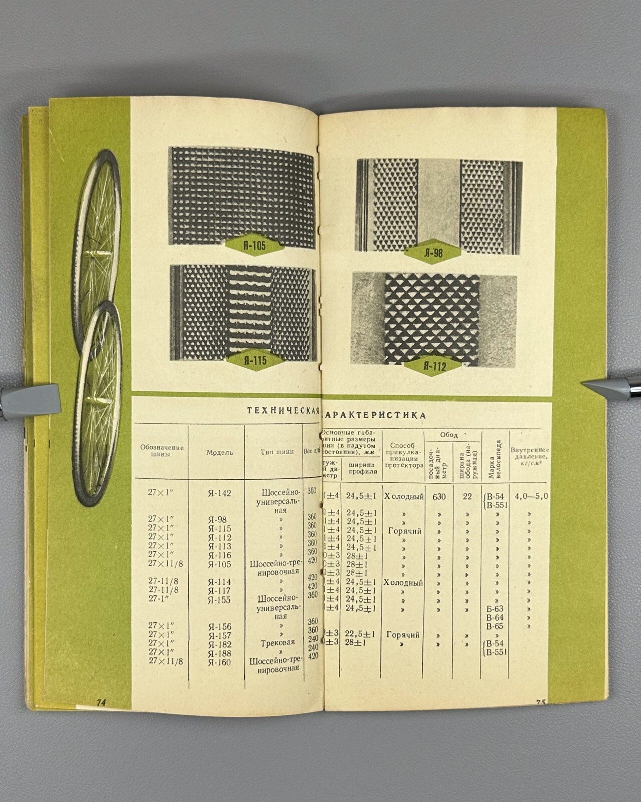 Soviet Catalogue of tyres 1959 Каталог шин Ярославский Шинный Завод