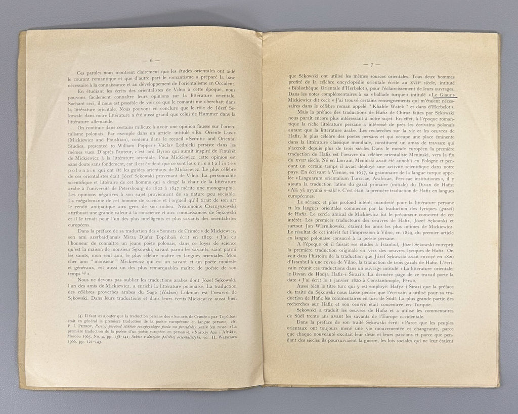 Autograph 1968 Zajaczkowski Mickiewicz et l'Orient Mickiewicz and the Orient