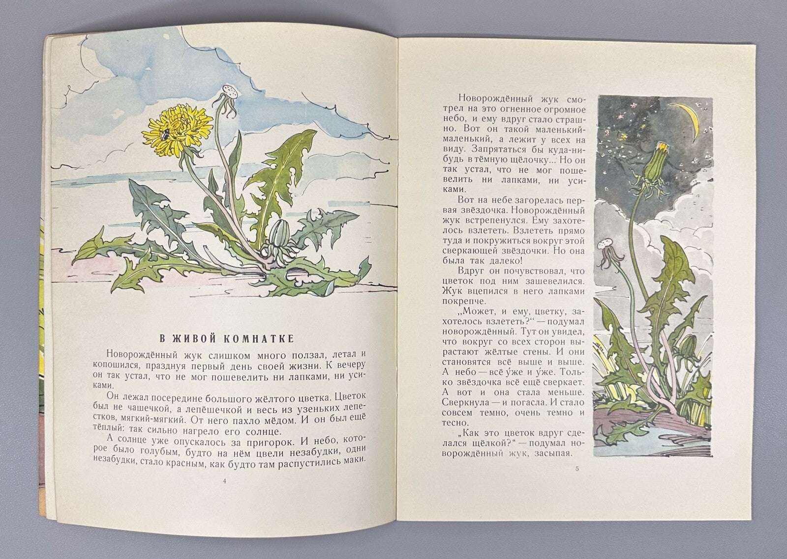 Pavlova Yellow white purple 1966 Children’s book Павлова Желтый, белый, лиловый