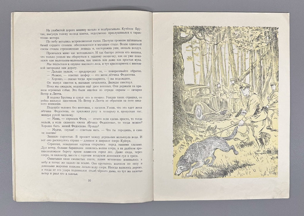Gaidar Smoke in the Forest USSR Soviet book 1951 Гайдар Дым в лесу Рассказ
