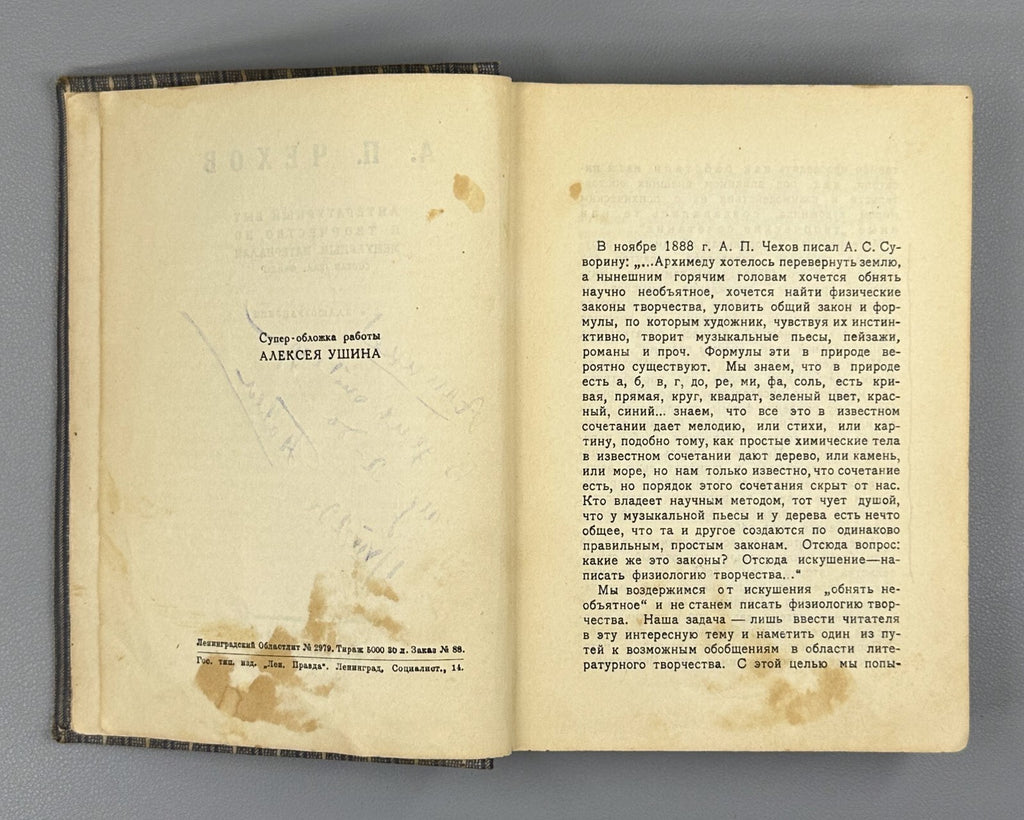 Academia Chekhov Literary life 1928 Чехов Литературный быт и творчество Фейдер