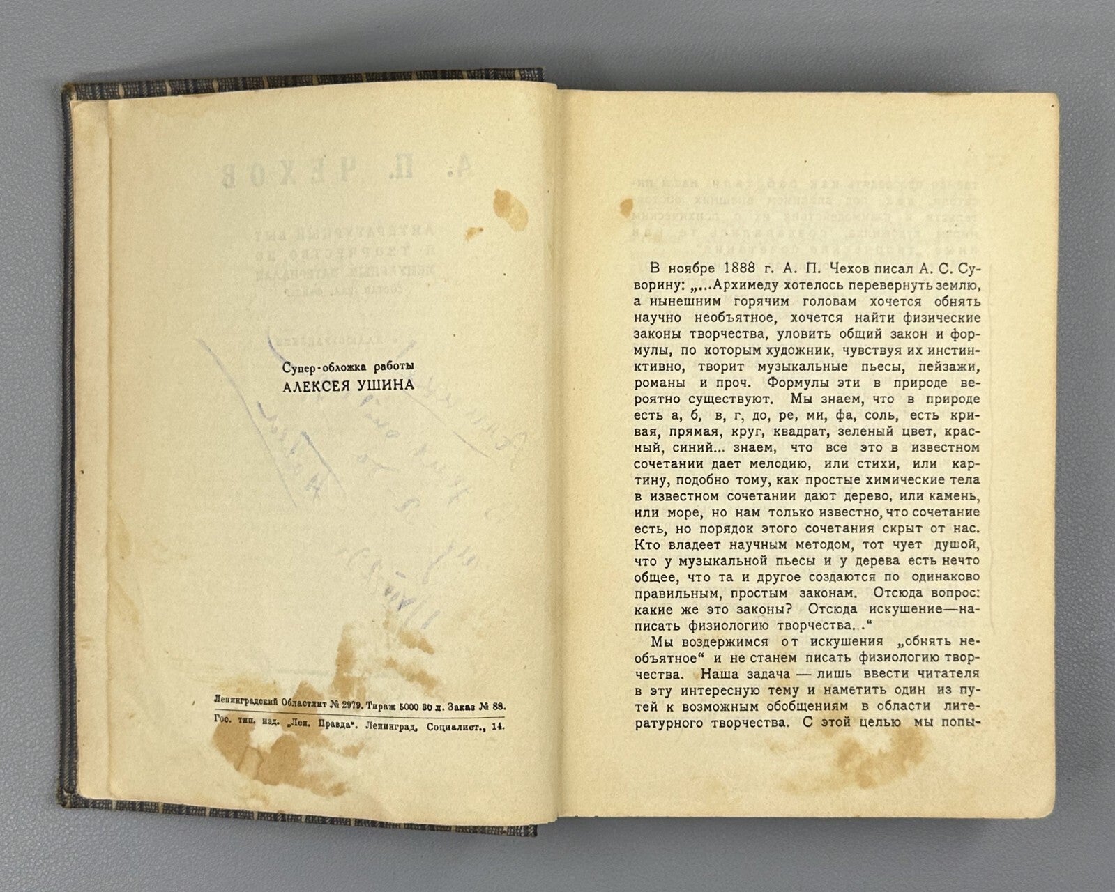 Academia Chekhov Literary life 1928 Чехов Литературный быт и творчество Фейдер