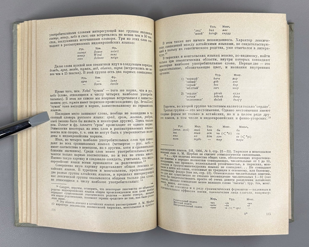 Проблема общности алтайских языков 1971 Altaic Languages Turkic Mongolic Tungusi