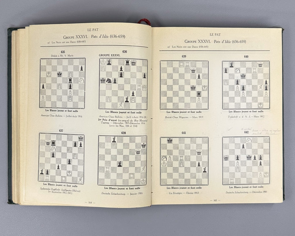 Henri Rinck 700 fins de partie 700 Chess Endgames 1927 First edition J. Berger