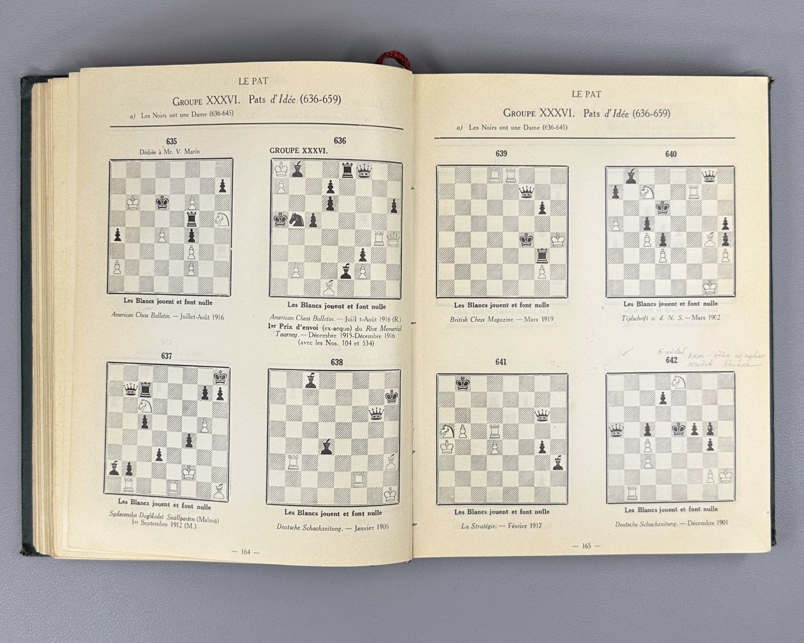 Henri Rinck 700 fins de partie 700 Chess Endgames 1927 First edition J. Berger