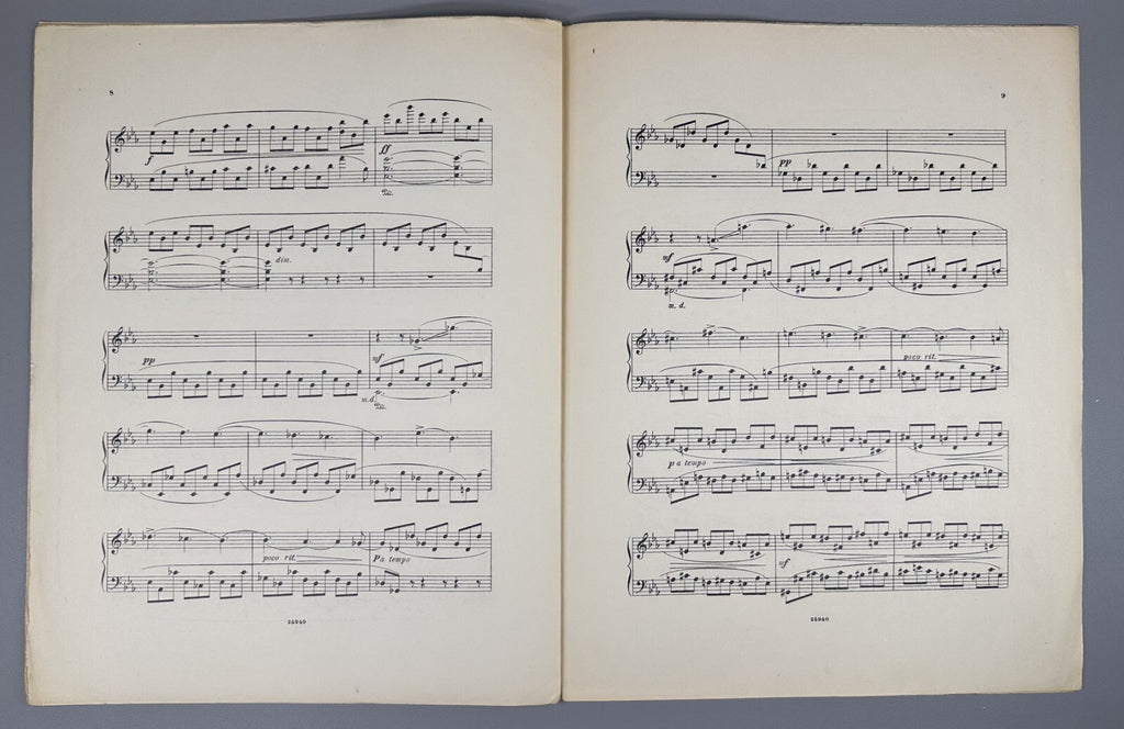 1st ed. Arensky By the Sea Presto 1901 Аренский У моря Соч. 52, № 6 Ноты
