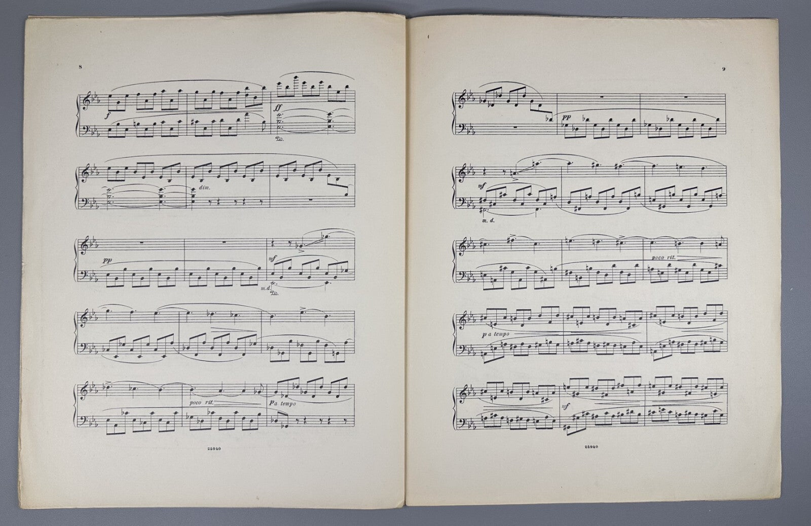 1st ed. Arensky By the Sea Presto 1901 Аренский У моря Соч. 52, № 6 Ноты