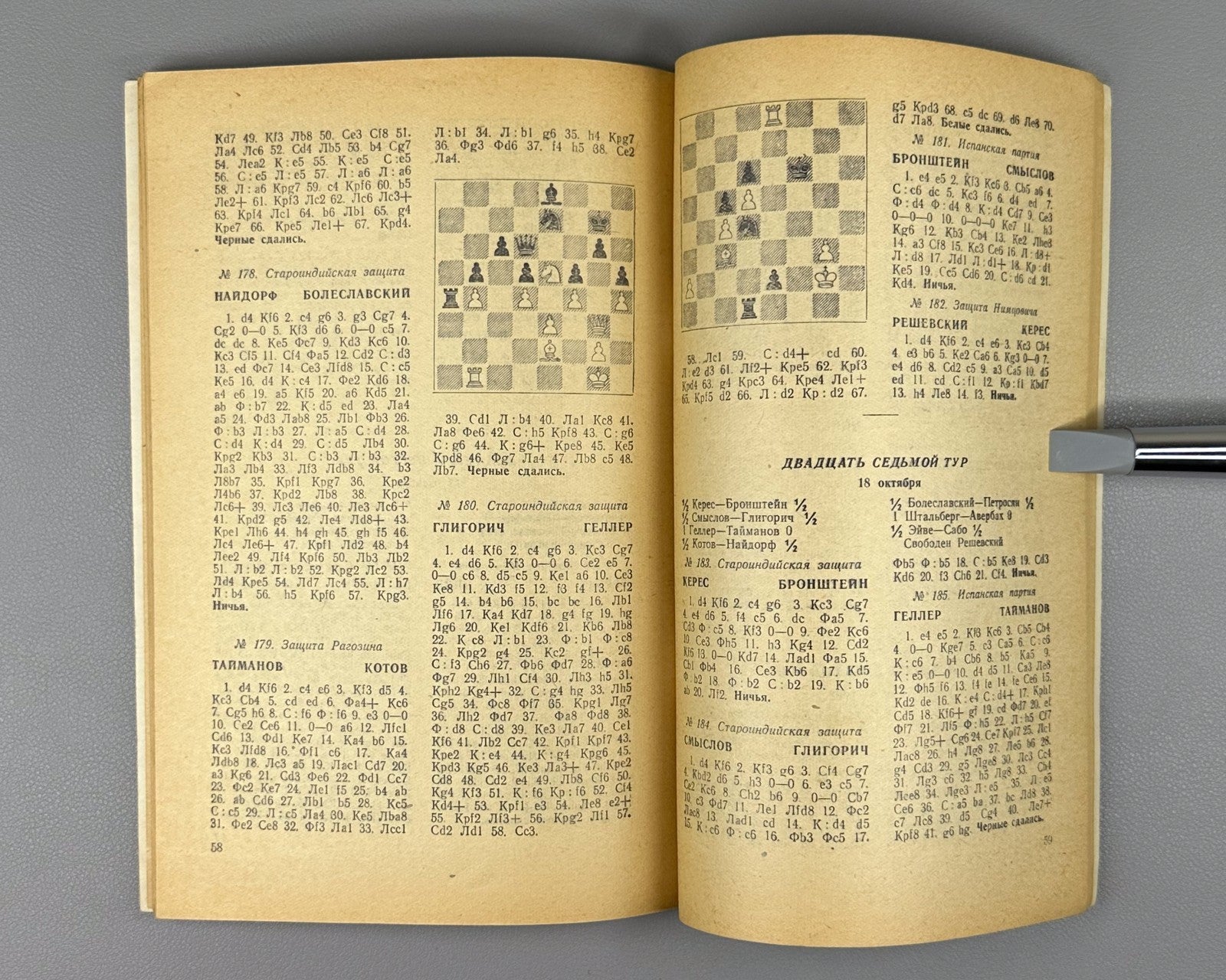 International Tournament Switzerland Chess 1954 Международный турнир в Швейцарии