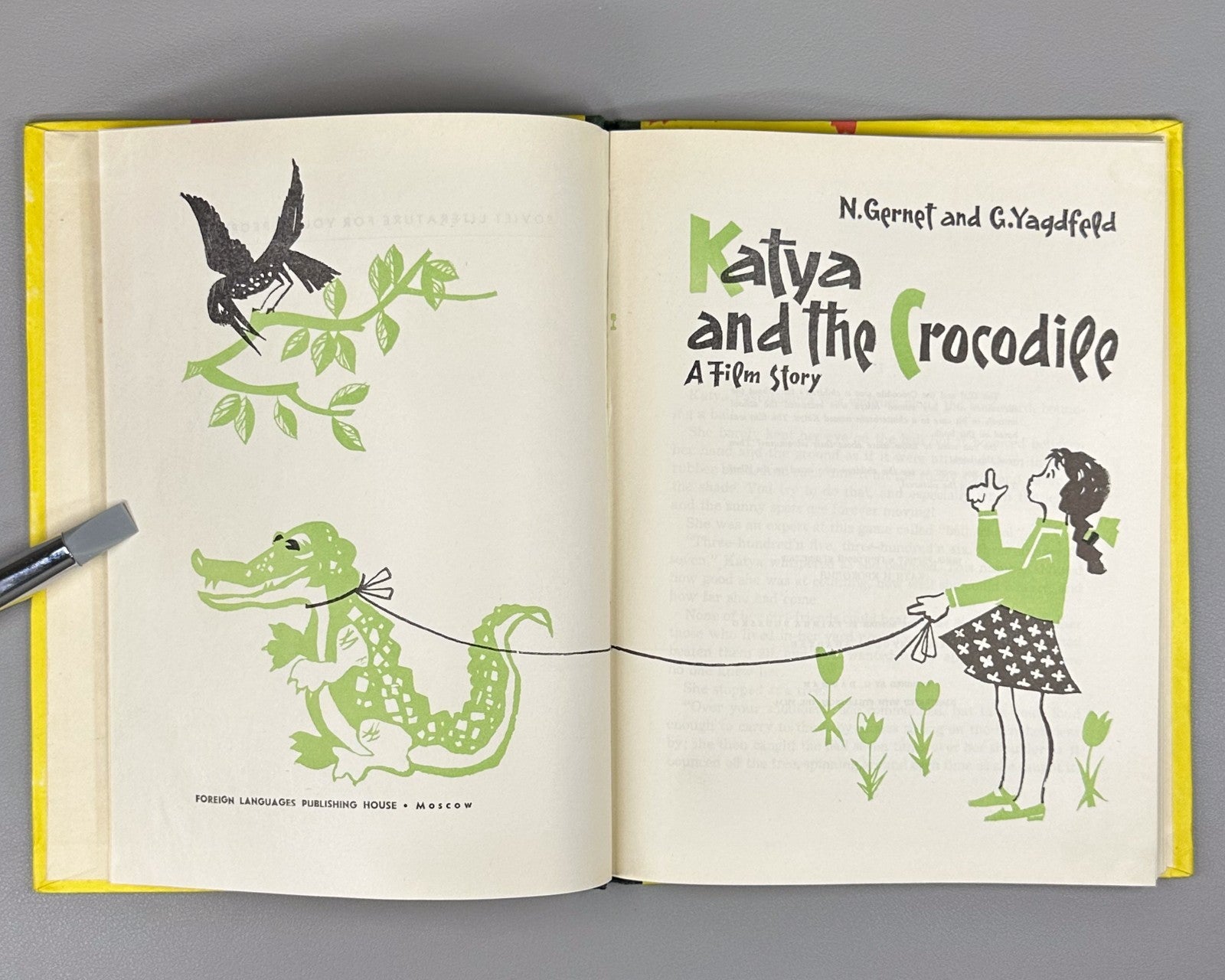Gernet Yagdfeld Katya and the Crocodile A Film Story 1959 children’s English
