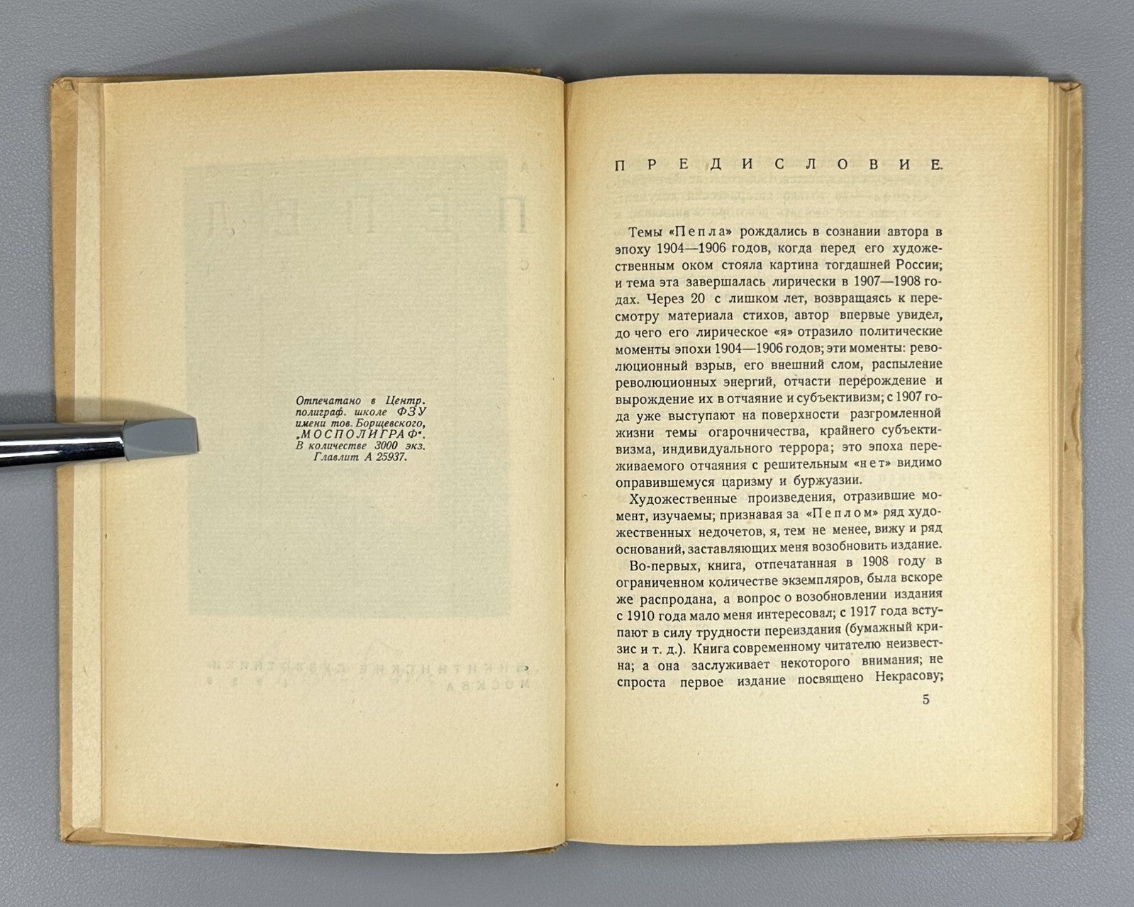 Bely Pepel Poems Dust jacket Russian 1929 Андрей Белый Пепел Стихи Rare