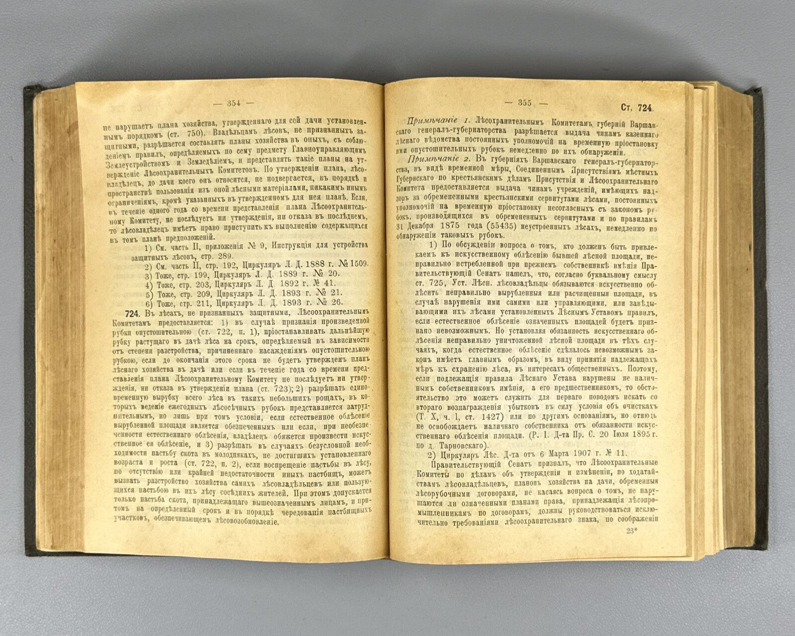 1st ed. Zaleman Forest Charter Complete set 1910 Залеман Лесной Устав Rare