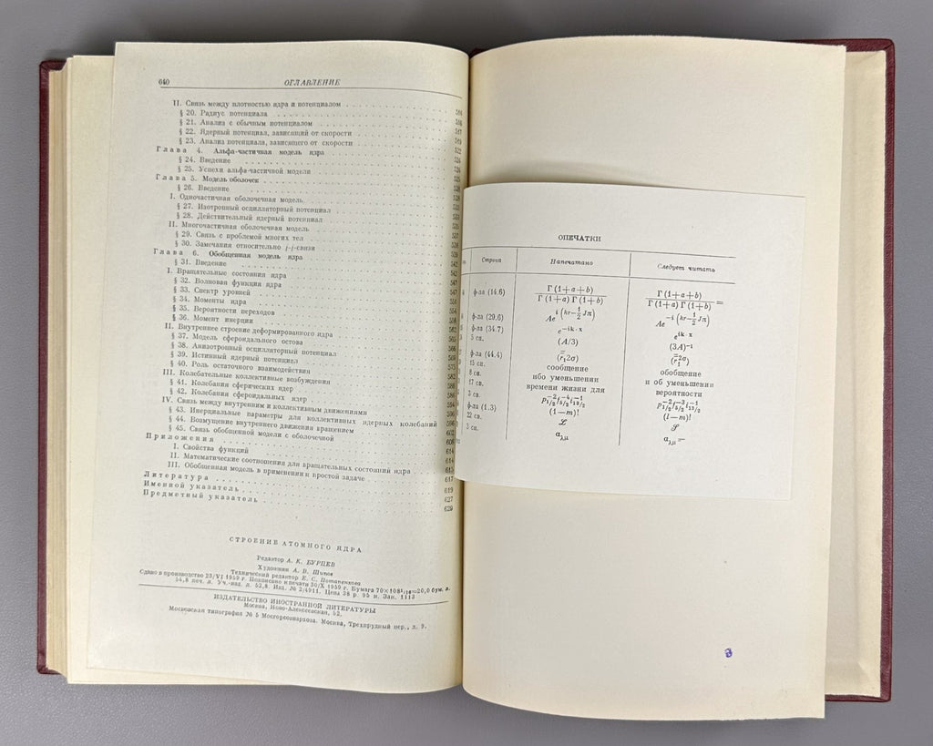 1st ed. in Rus Structure of the atomic nucleus 1959 Строение атомного ядра