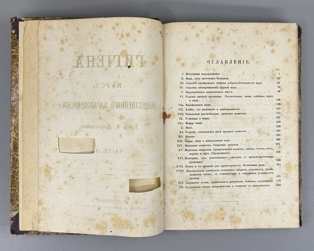 1st ed.  Dobroslavin Hygiene 1884 Доброславин Гигиена Часть 2 Здравоохранение