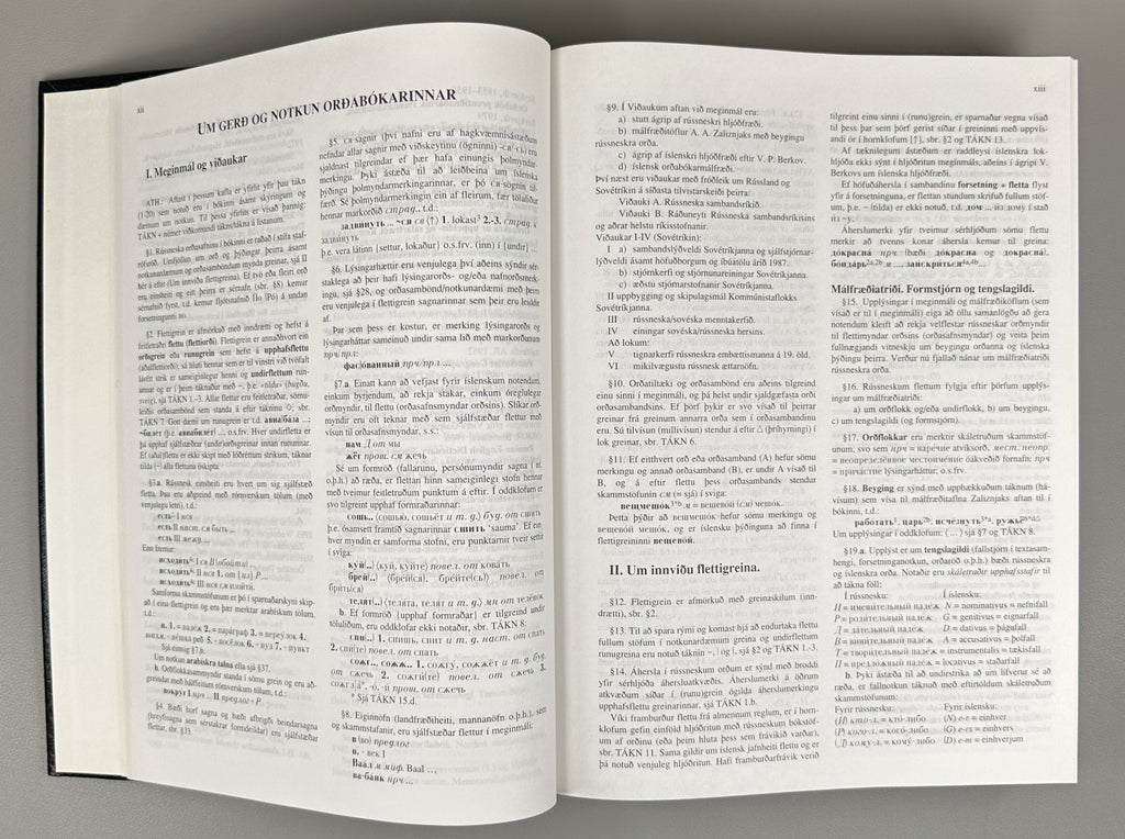 Rússnesk-íslensk orðabók Russian-Icelandic Dictionary Русско-Исландский словарь