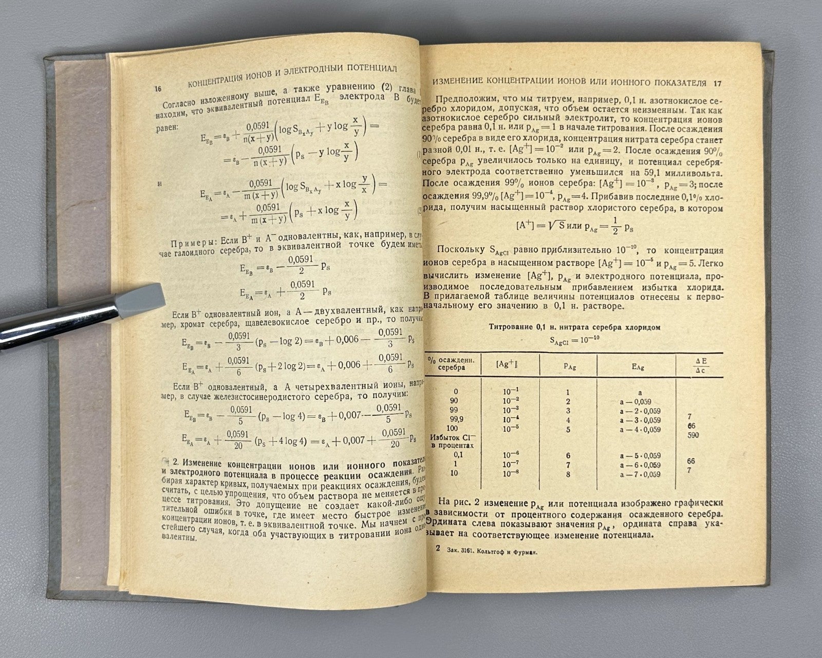 Кольтгоф Фурман Потенциометрическое титрование 1935 Potentiometric Titrations