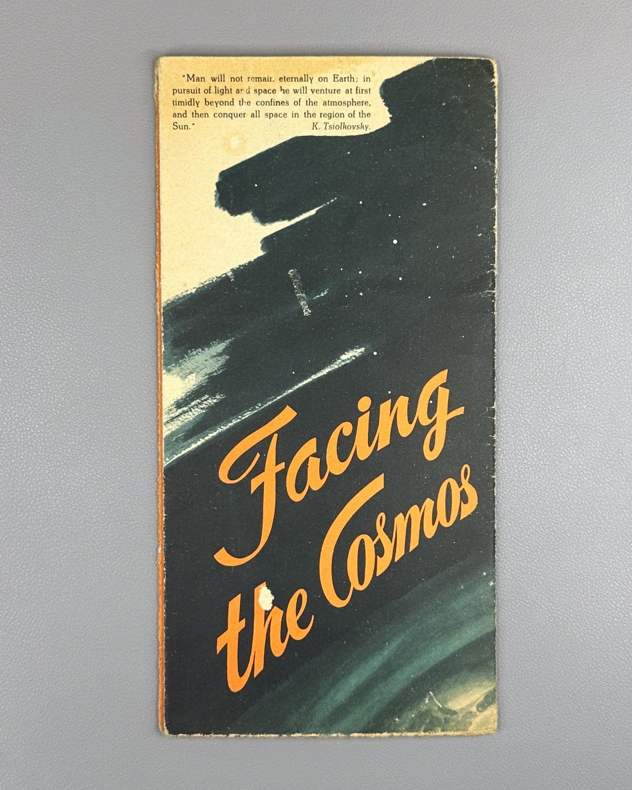 Vintage brochure for Soviet Union pavilion 1958 Facing the Cosmos USSR