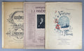 Lot of 3 Ignacy Jan Paderewski Sheet Music Piano Scores 1880 Warsaw Rajchman