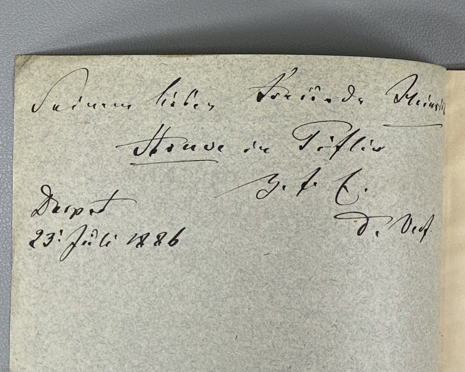 Autograph Carl Schmidt Ackererde und Untergrund von Franzenshütte 1886 Germany