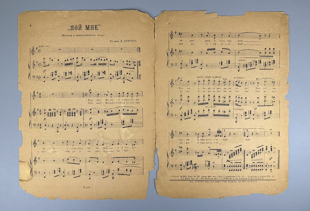 Lot of 4 Triton Publishing Sheet Music Piano Vocal 1933 Leningrad Songs