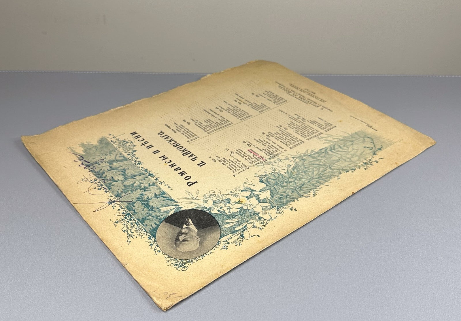 Tchaikovsky piano Sheet music 1885 Чайковский Али мать меня рожала Ноты