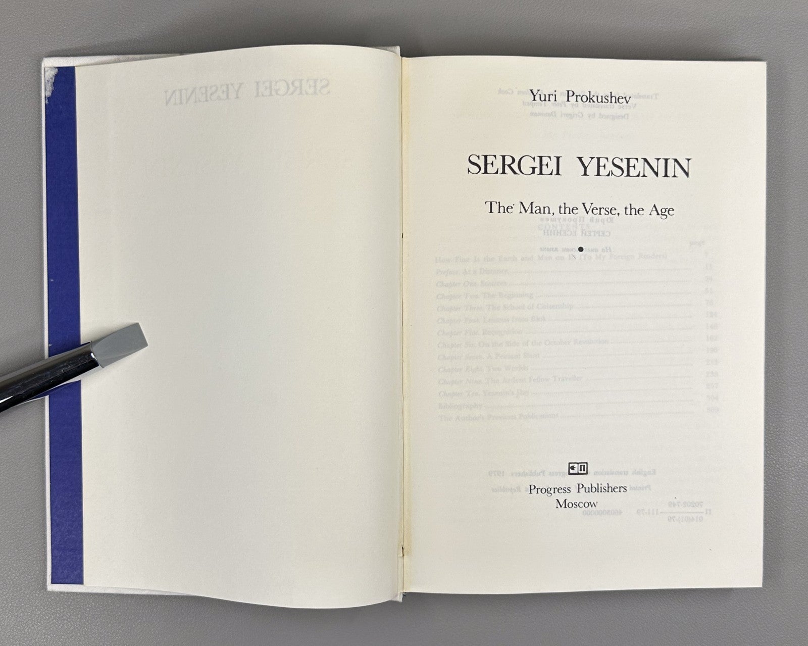 Prokushev Sergei Yesenin The Man the Verse the Age 1979 in English Russian poet