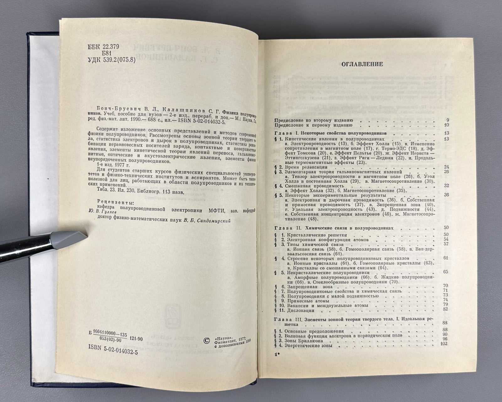 Bonch-Bruevich Physics Semiconductors 1990 Бонч-Бруевич Физика полупроводников